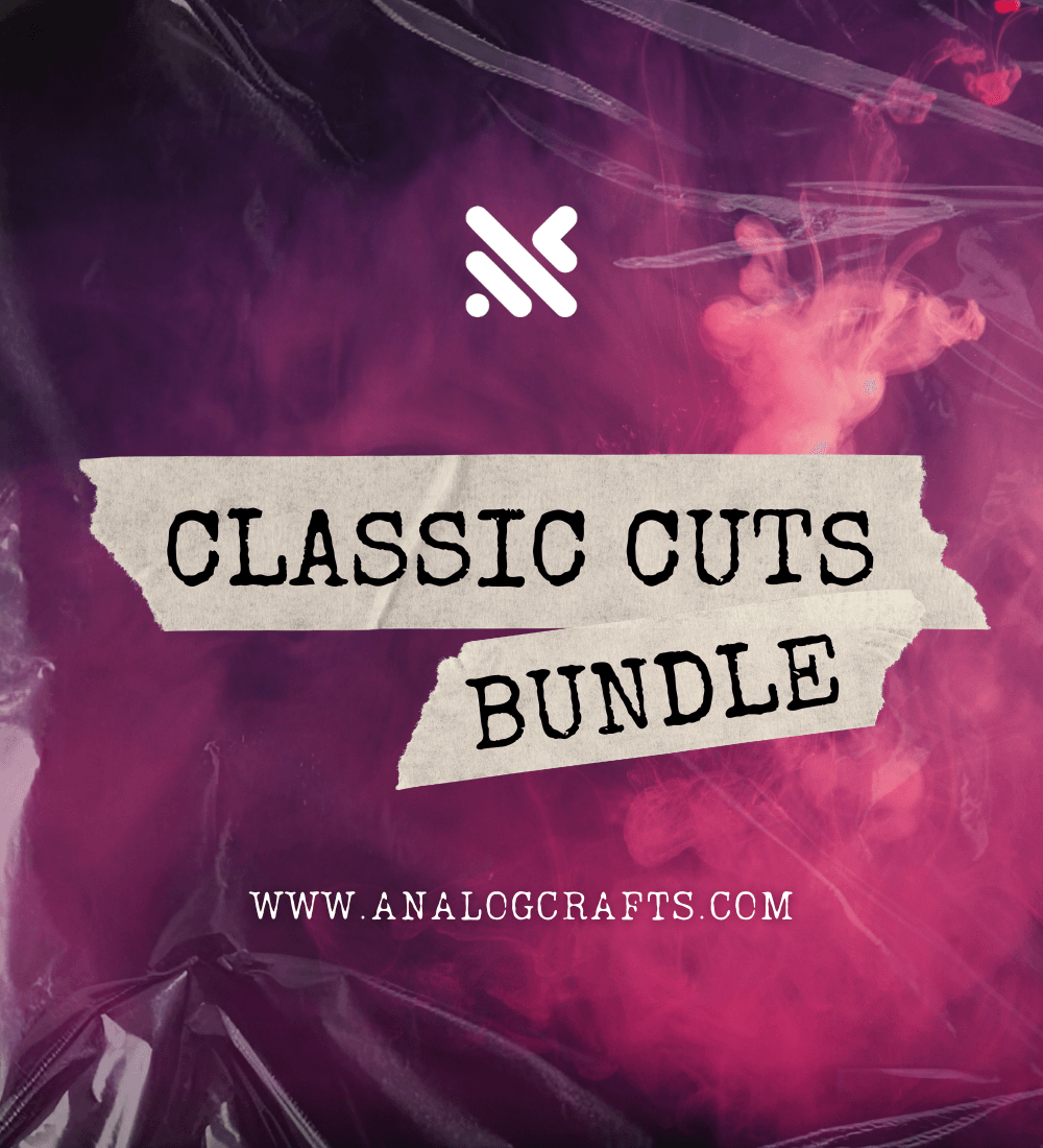 Image of Classic Cuts Bundle showcasing the artwork with vibrant colors and branding from Analog Crafts.