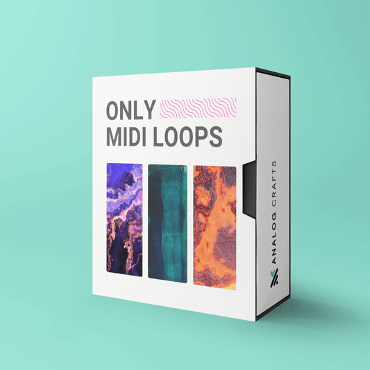 MIDI Loops bundled with vibrant artwork showcasing a collection of over 270 versatile MIDI loops.